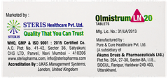 Olmistrum Ln 20 Tablet 10 Olmistrum Ln 20 Tablet 10